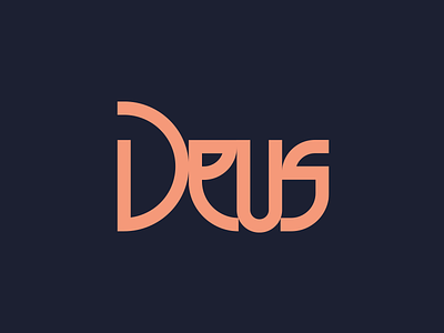 Deus branding deus geometric identity illustration type typography
