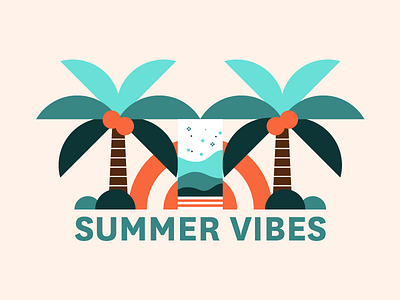 Summer Vibes design drink illustration summer