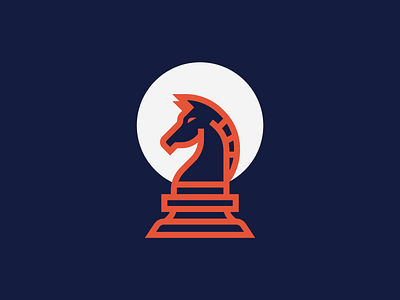 Knight branding chess design horse icon identity illustration knight logo logo design