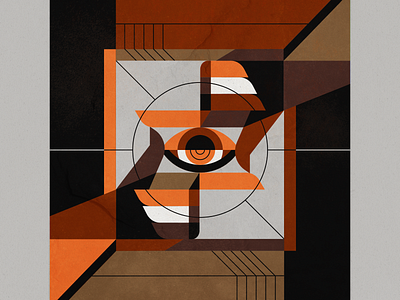 Renkinjutsu abstract eye geometric hand illustration illustrator