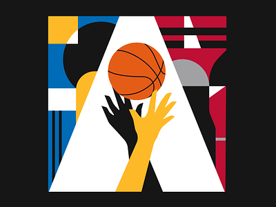 NBA Finals 2019 basketball illustration illustrator nba pattern sport