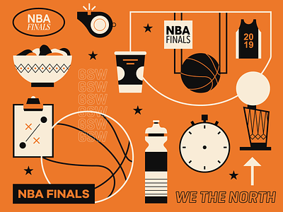 NBA Finals 2019 basketball illustration illustrator nba nba playoffs sports