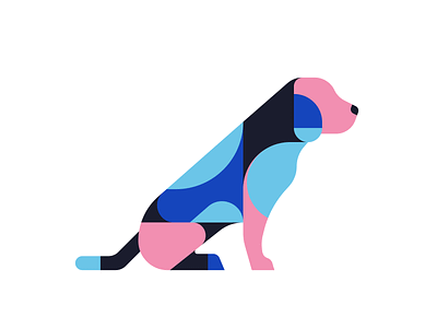 Beagle animal dog geometric illustration illustrator