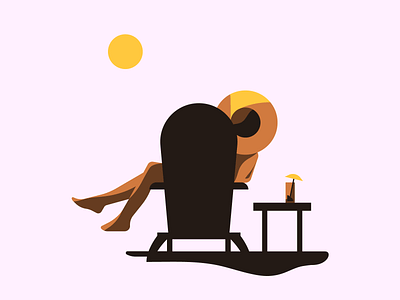 End Of Summer beach illustration illustrator summer sun vacation