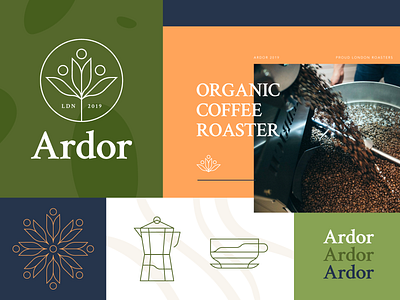 Ardor branding cafe coffee icon icon design identity identity design illustration logo logodesign typography visual identity