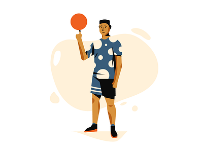 Basketball basketball character illustration illustrator