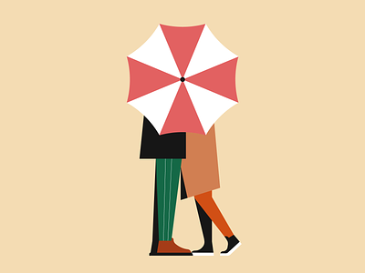 Umbrella illustration illustrator