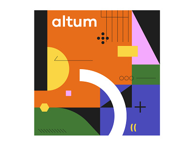Altum branding geometric illustration illustrator pattern visual identity