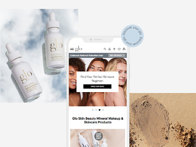 Glo Skin Beauty Redesign + Development agency magento 2 skincare ui ux