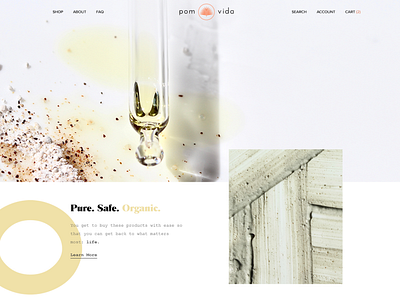 Pom Vida Shopify Design + Development branding agency natural cosmetics shopify shopify store skincare web design web design agency