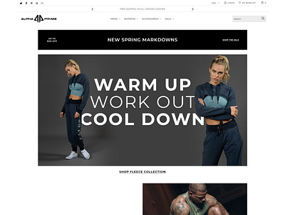 Alpha Prime Redesign branding agency creative agency ecommerce redesign shopify uiux