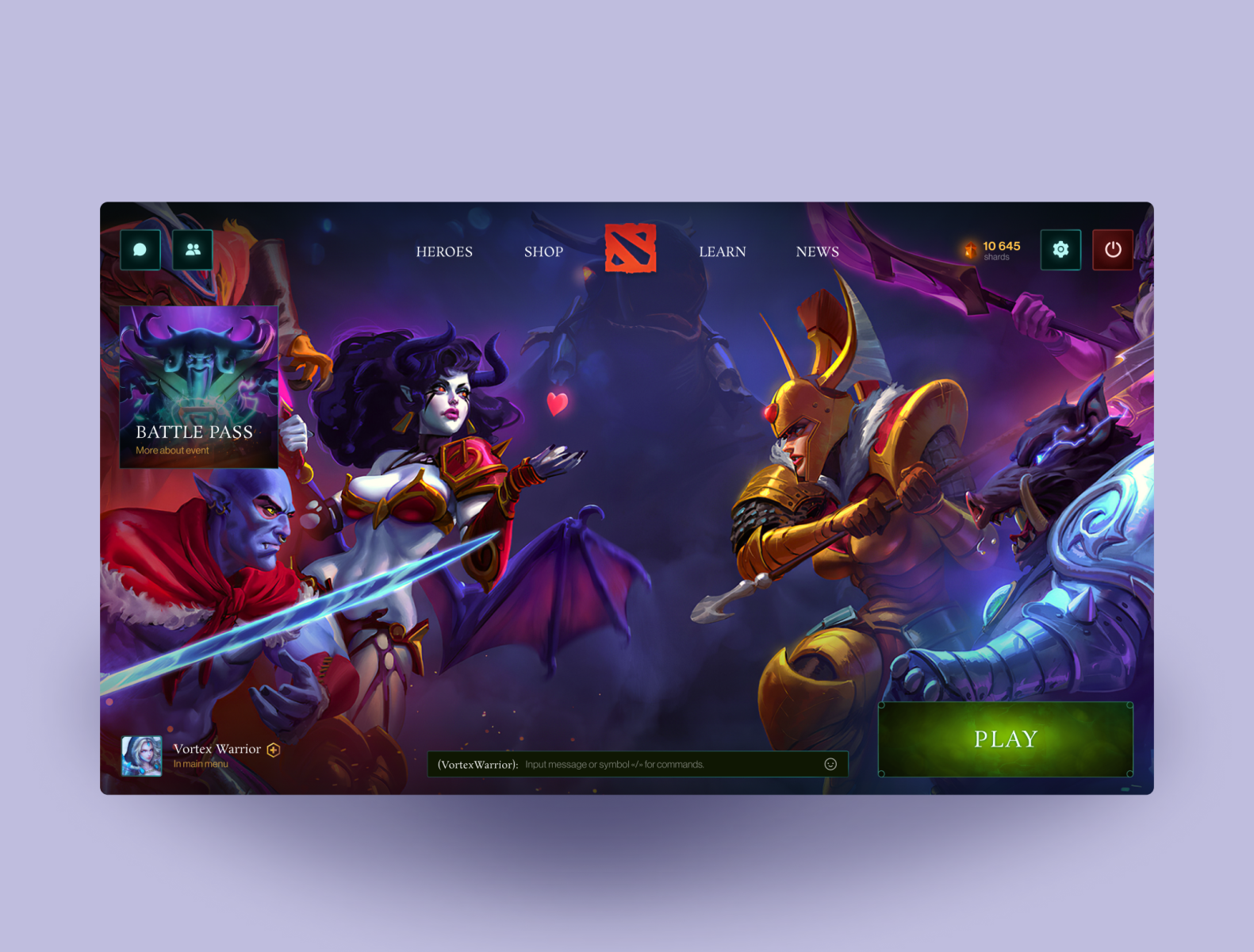 DOTA2 Redesign Screen + Reward by Kari Socol⚡ on Dribbble
