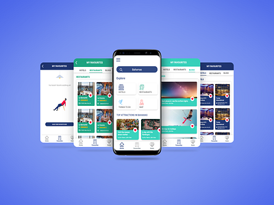 favorites mockup app design favourites homepage travel app ui ux design uidesign