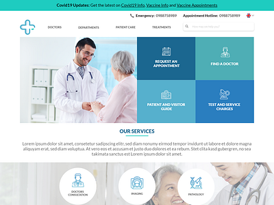 Hospital Website UI