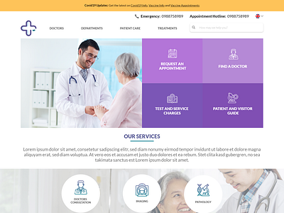 Hospital Website UI