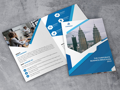 Bi fold Corporate Brochure bifold brochure brochure design brochure mockup corporate
