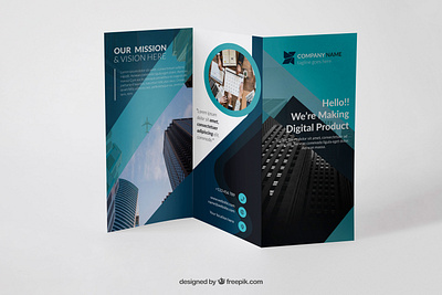 Trifold Corporate Brochure brochure design brochure mockup corporate trifold brochure