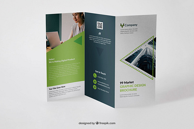 Tri-fold Corporate Brochure brochure design brochure mockup corporate graphic design trifold brochure