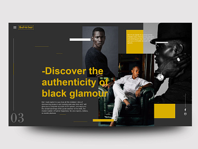BlackVirtuoz Landing Page Concept inspiration ui ux web web interface