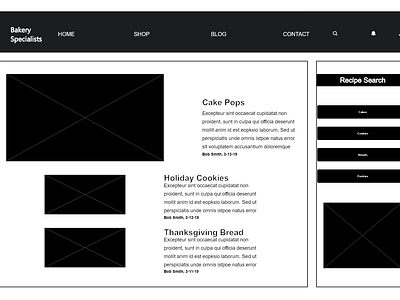 Complete the Wireframe - Project 2 adobe xd layout treehouse ui ux wireframe