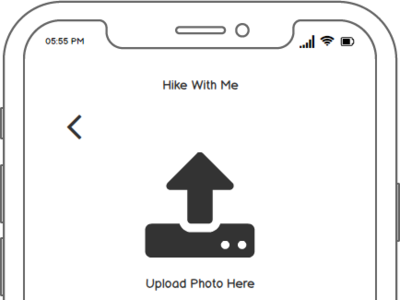 Hike With Me App app balsamiq design heirarchy layout mobile app design treehouse ux wireframe