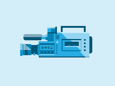 Video Camera flat illustration video camera