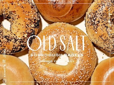 03/100: Old Salt Bagels bagels branding design logo typography