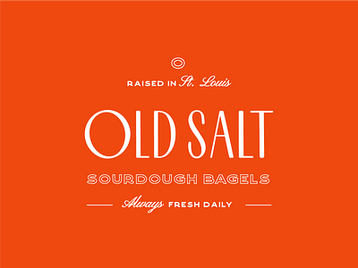 03/100: Old Salt Bagels bagels branding design logo typography