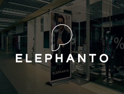 A logo for ELEPHANTO store | Golden ratio logo design behance brand branding designer freelance designer graphic graphic design graphicdesign icon illustrator logo logodesign logos logotype photoshop symbol typography vector