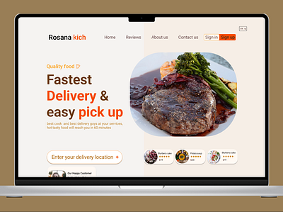 Rosana kichen branding design figma logo design ui website design