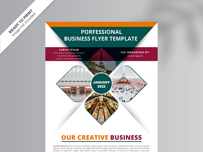 I will do the business flyer, poster, leaflet brochure flyer illustration mockup vector