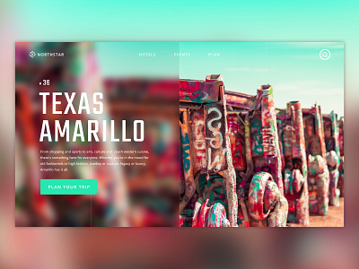 30 Days of Design - Day 1 challenge accepted landing page tourism travel vibrant colors website