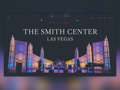 The Smith Center - Day 2 challenge accepted design illustrator landing page ui ux website