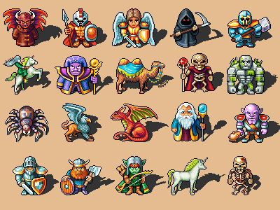 Chars character game pixel