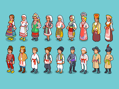 National Costumes of Eastern Europe