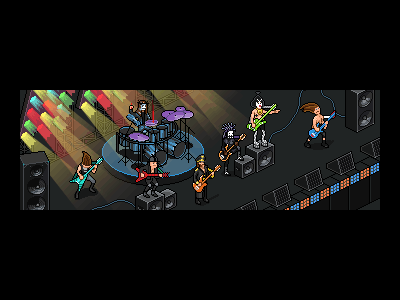 MetalBand animation pixel