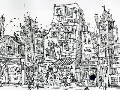 Tokyo Street Sketch