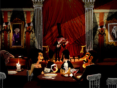 Vampyr Supper Club character illustration photoshop restaurant vampire