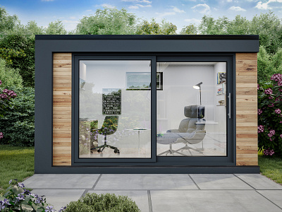 Garden house 3d art 3d max backyard box art coronarender design exterior design illustration yard