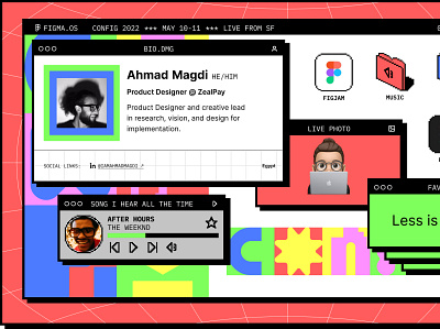 Config2022 Name Card community config2022 design figma interface ui ui design ux ux design