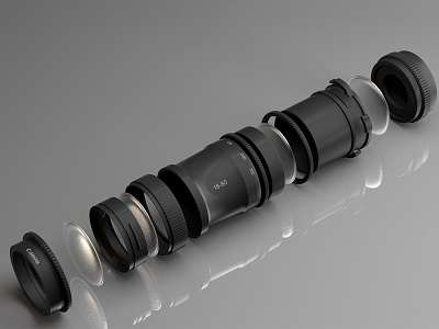 Canon Lenses 3D visualisation