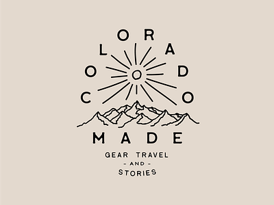 Colorado Made Patch branding colorado design icon illustration logo made mountain patch vector