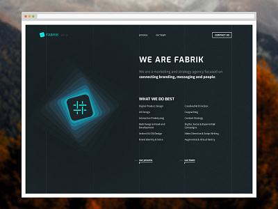 Fabrik Website Design