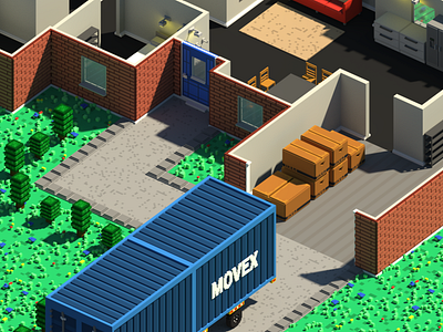 MovingOn Express Game Voxel Art