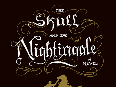 Killed Skull titling book cover hand lettering nightingale reject skull