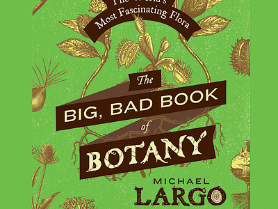 Big Book of Botany book cover botany lettering