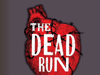 Dead Run book cover custom type heart