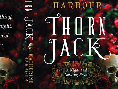 Thorn Jack book cover custom type skull