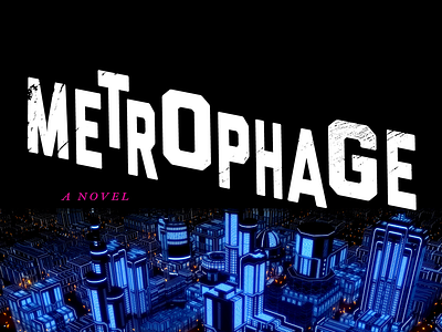 Metrophage book cover custom type outtake