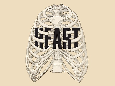 Have Heart bones cage heart rib